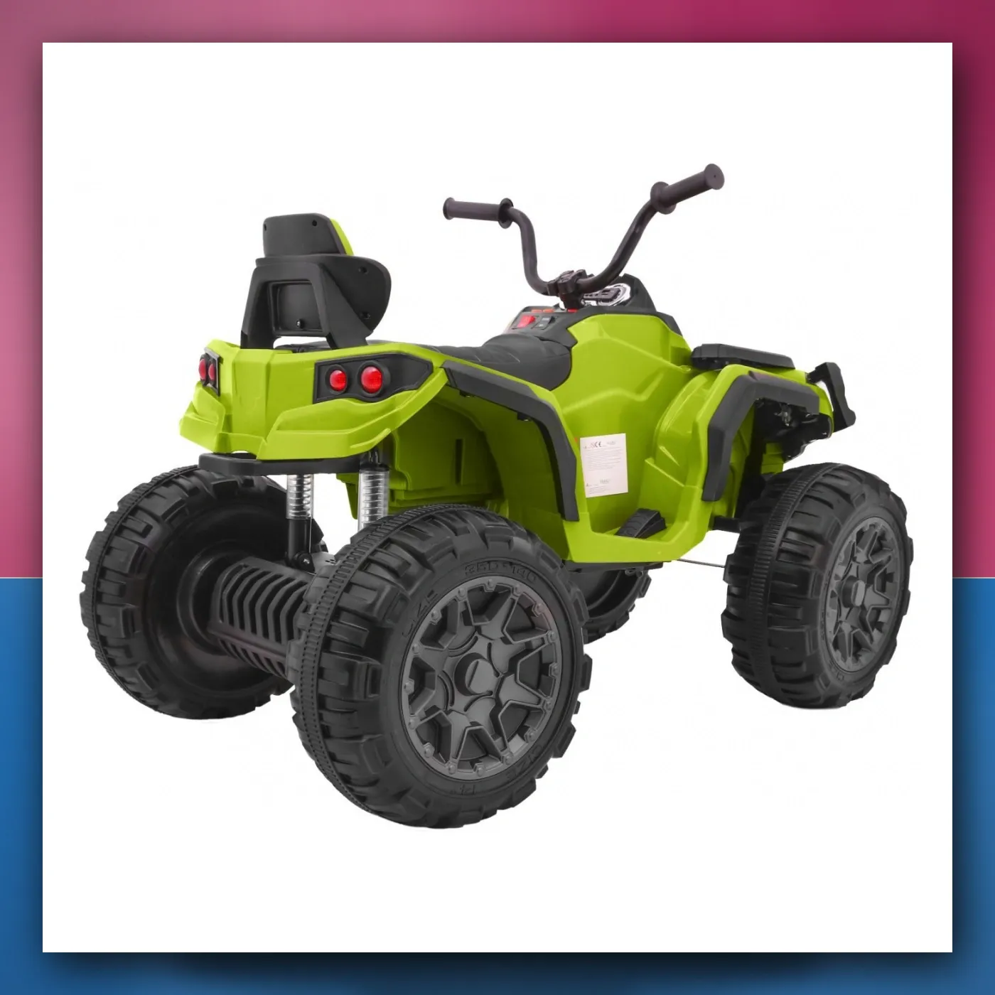 Četverocikl ATV 2. 4GHz na akumulator za djecu - zeleni + Daljinski upravljač + EVA kotači + Radio + MP3 + Lagani Start - slika 1
