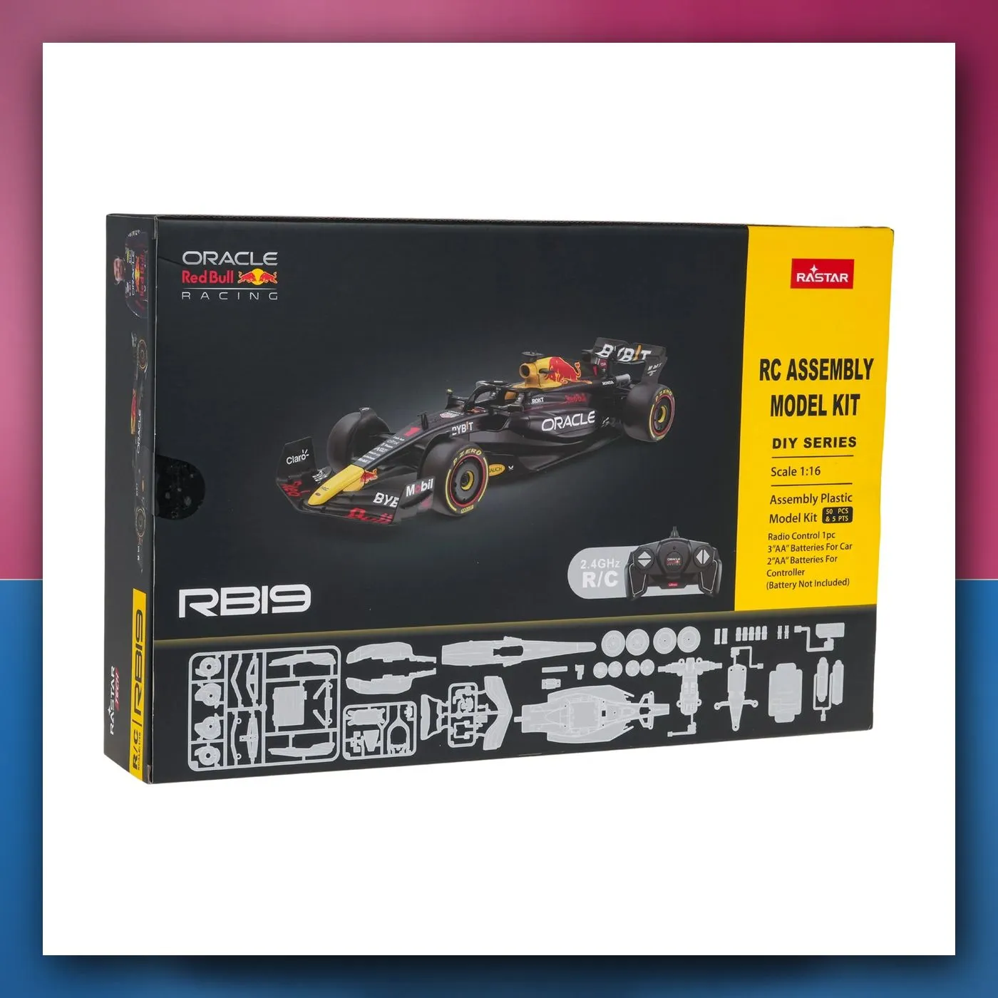 Bolid na daljinsko upravljanje Red Bull F1 RB19 Body Kit 1:16 plavi RASTAR