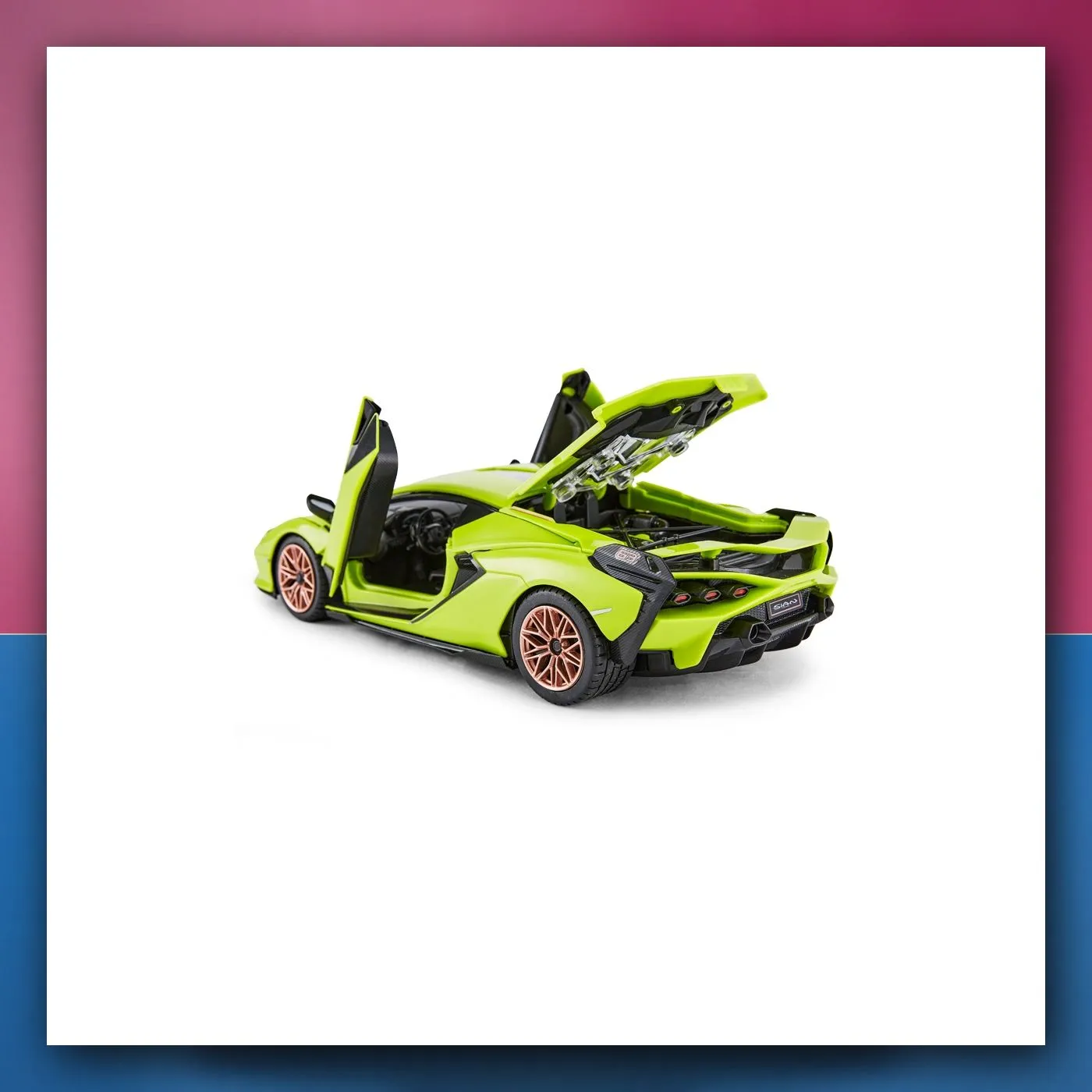 RC Lamborghini Sian zeleni RASTAR 1:18 + daljinski upravljač 2,4 GHz