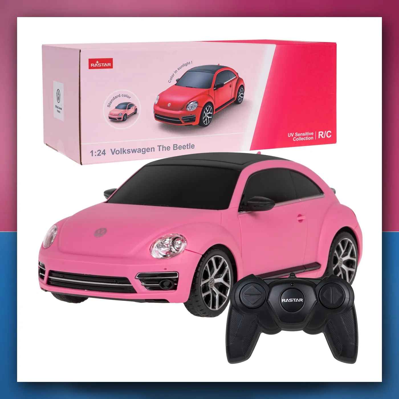 RC autić Volkswagen Buba 1: 24 RASTAR Varijable Boje - slika 1