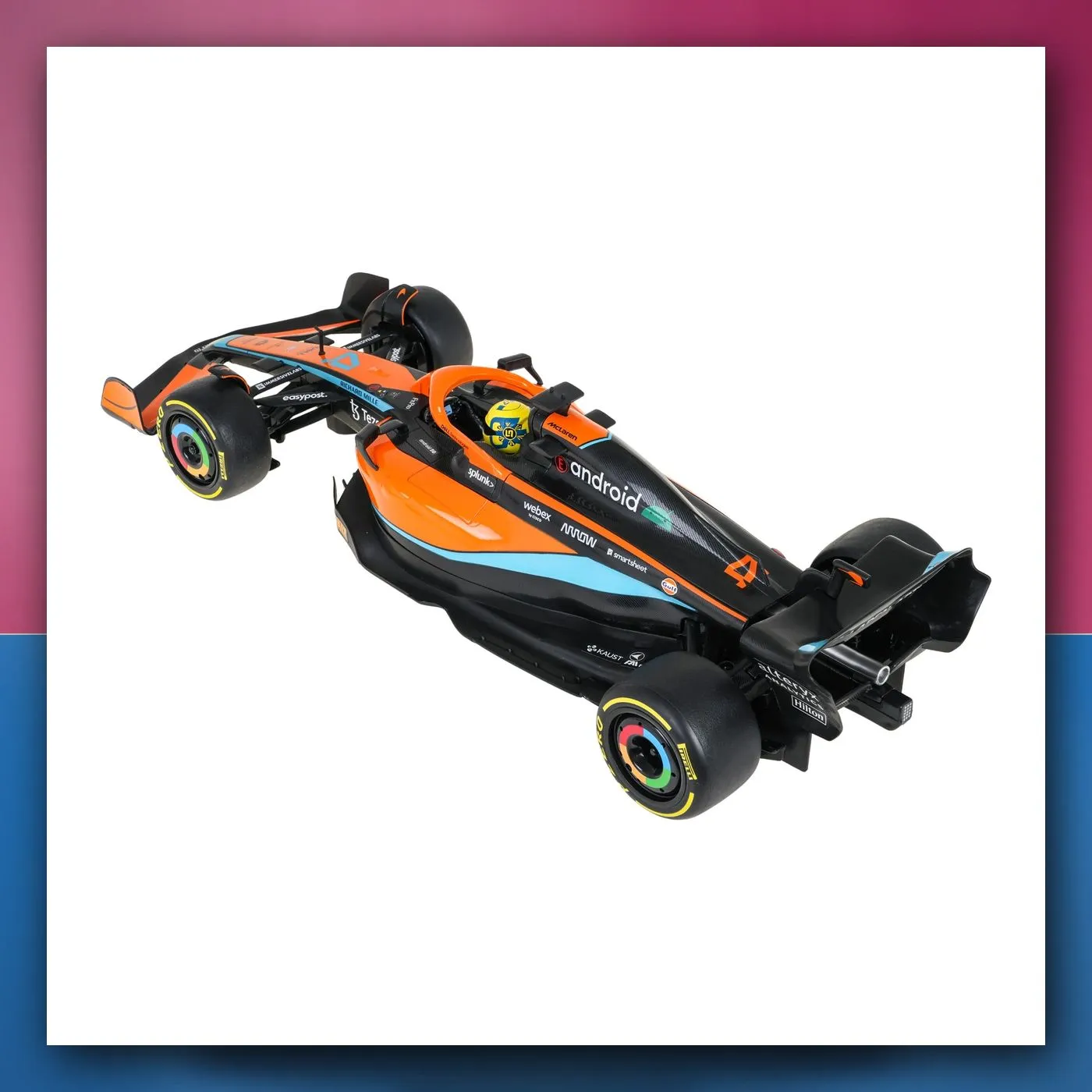 Bolid na daljinsko upravljanje McLaren F1 MCL36 1:12 narančasti RASTAR