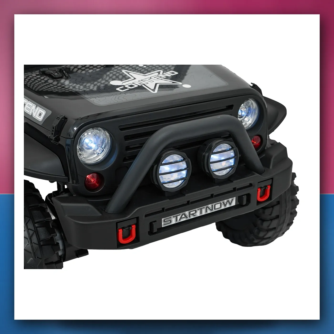 Auto na akumulator Jeep ZVIJER 4x4 crni - slika 1
