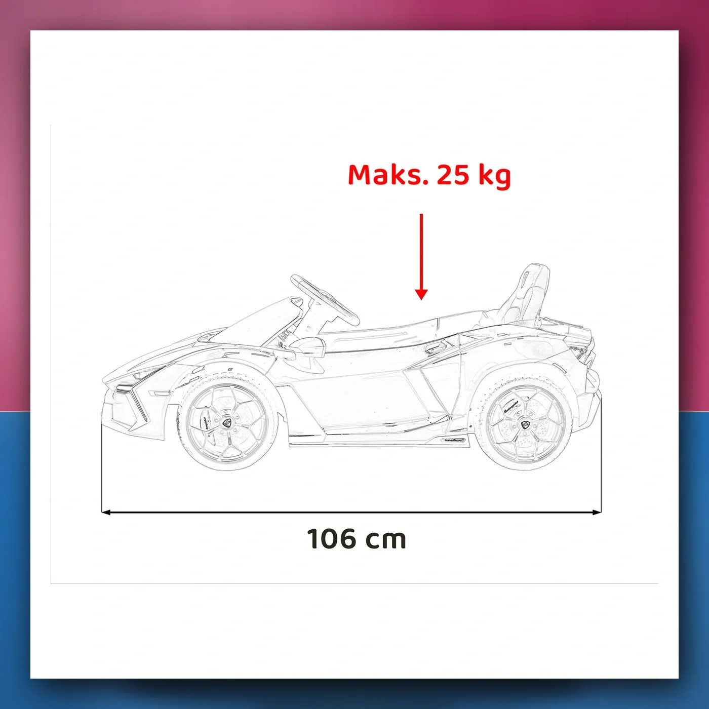 Auto na akumulator Lamborghini Revuelto plavi - slika 1