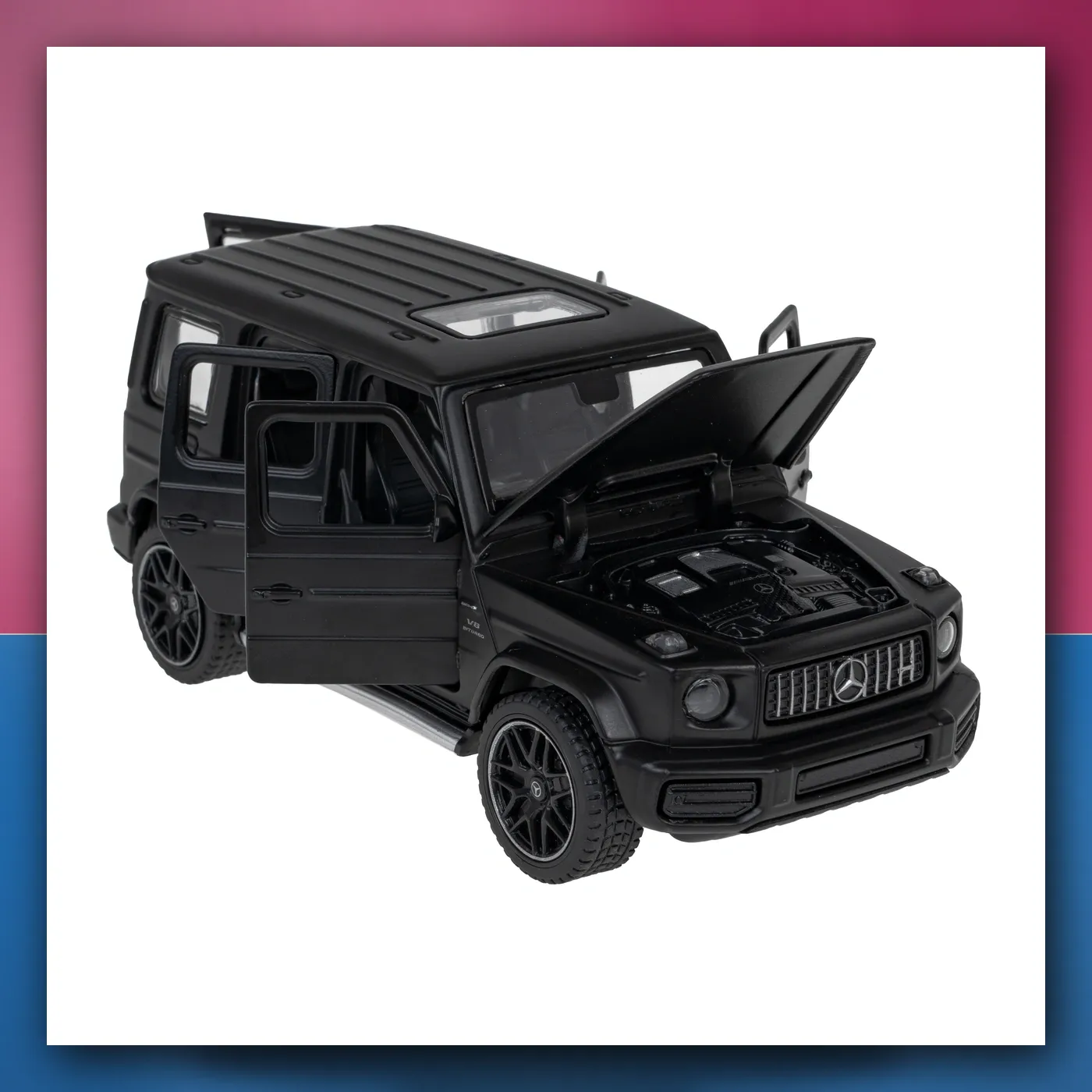 Mercedes-AMG G 63 crni RASTAR 1:32 metalni model - slika 1