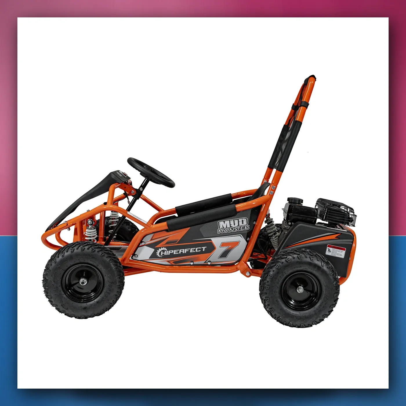 Auto na akumulator Gokart Motorni BLATO MONSTER narančasti - slika 1