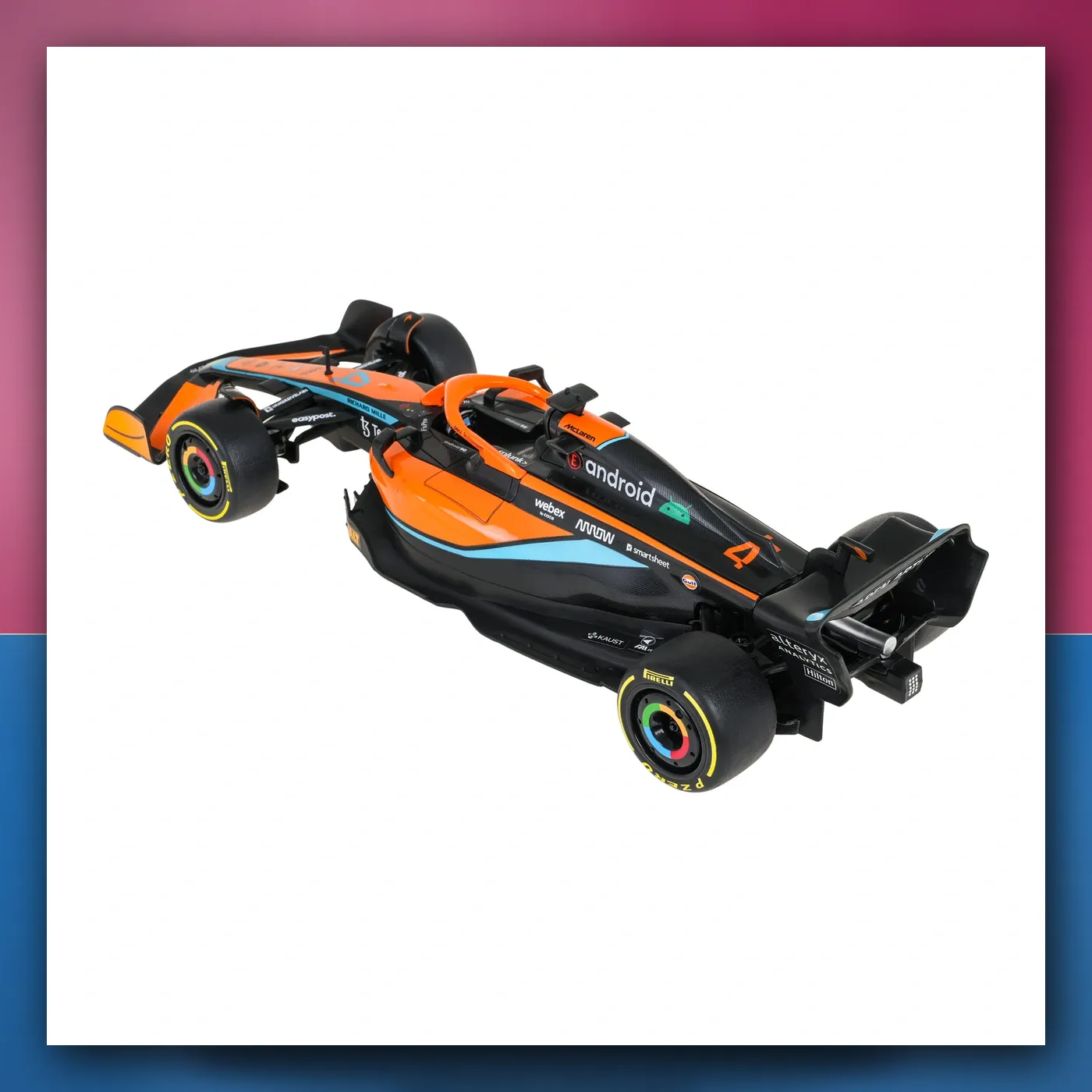 Metalni automobil McLaren F1 MCL36 1:24 narančasti RASTAR