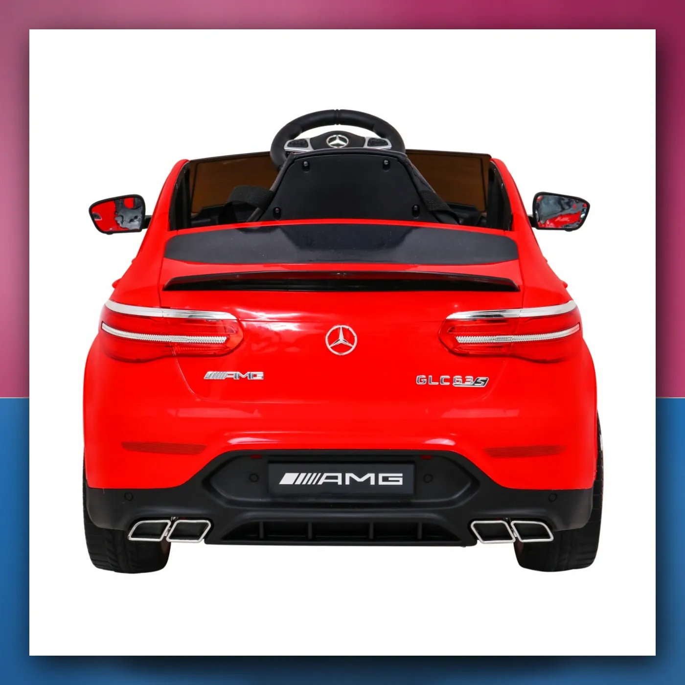 Mercedes Benz GLC63S za djecu crveni SUV + Daljinski upravljač - slika 1