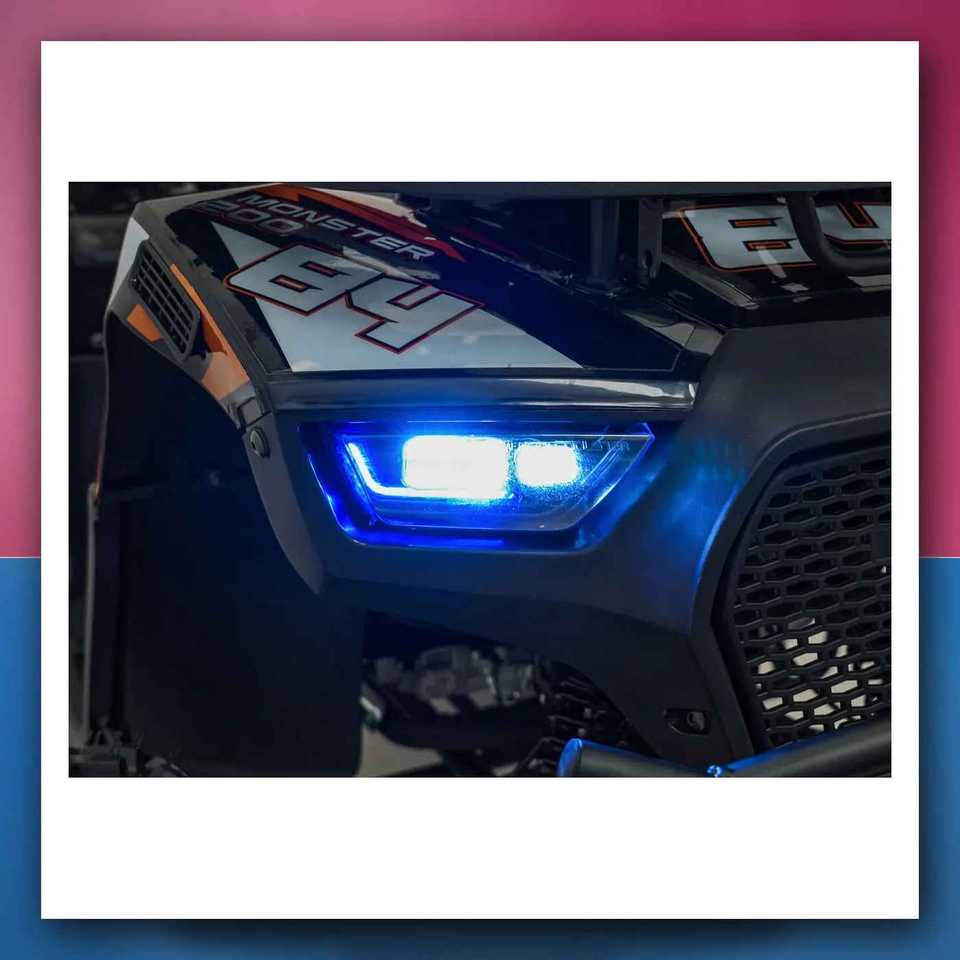Četverocikl na akumulator Motorni 200CC MONSTER narančasti - slika 1