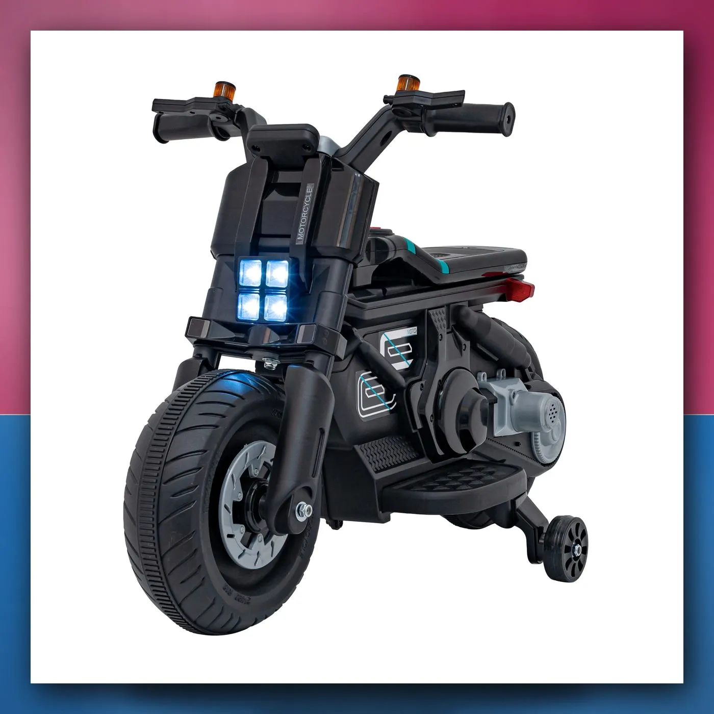 Future 88 motocikl na akumulator, crni