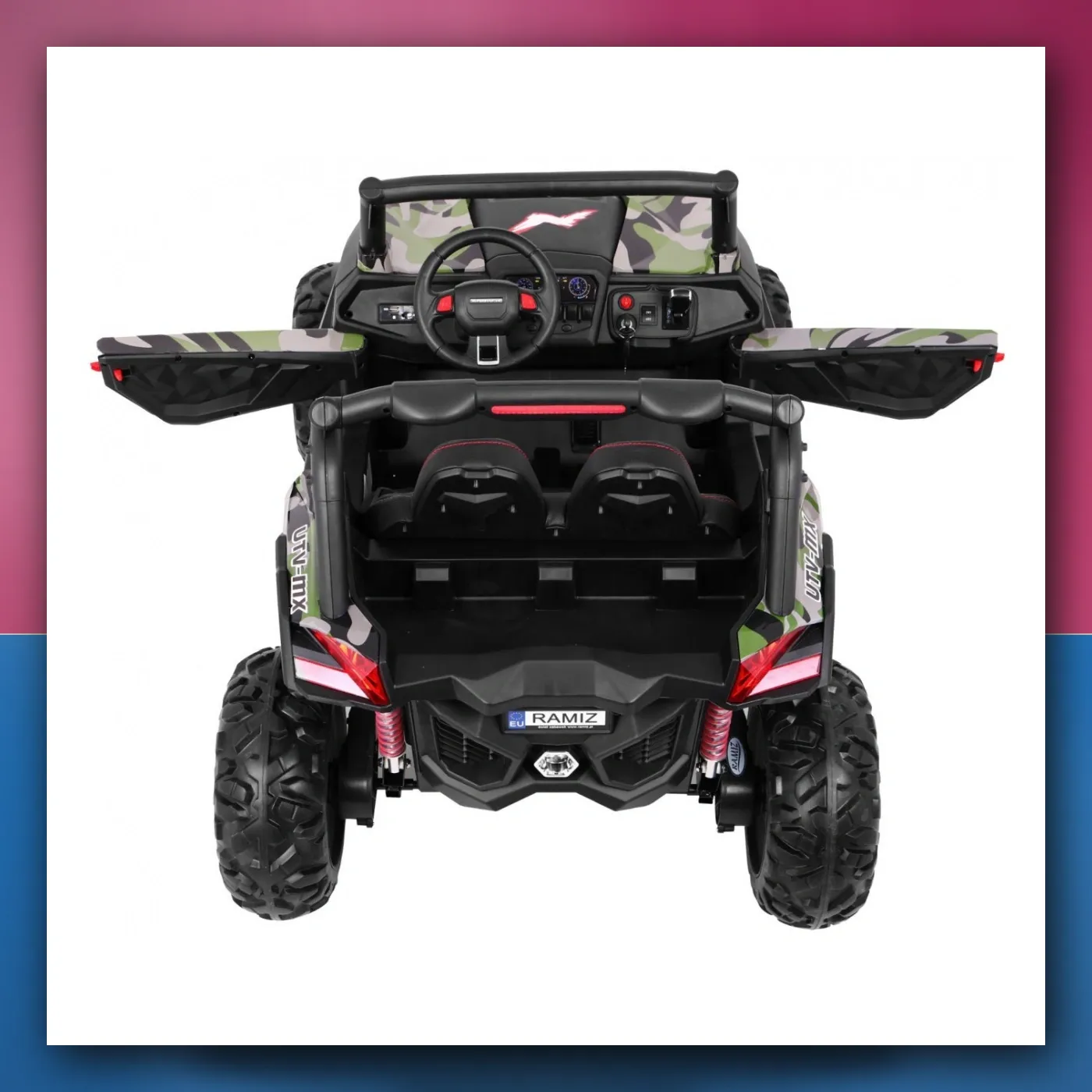 Buggy SuperStar za djecu Moro + Pogon 4x4 + Daljinski upravljač + Prtljažnik + MP3 + LED + Blokada vrata - slika 1