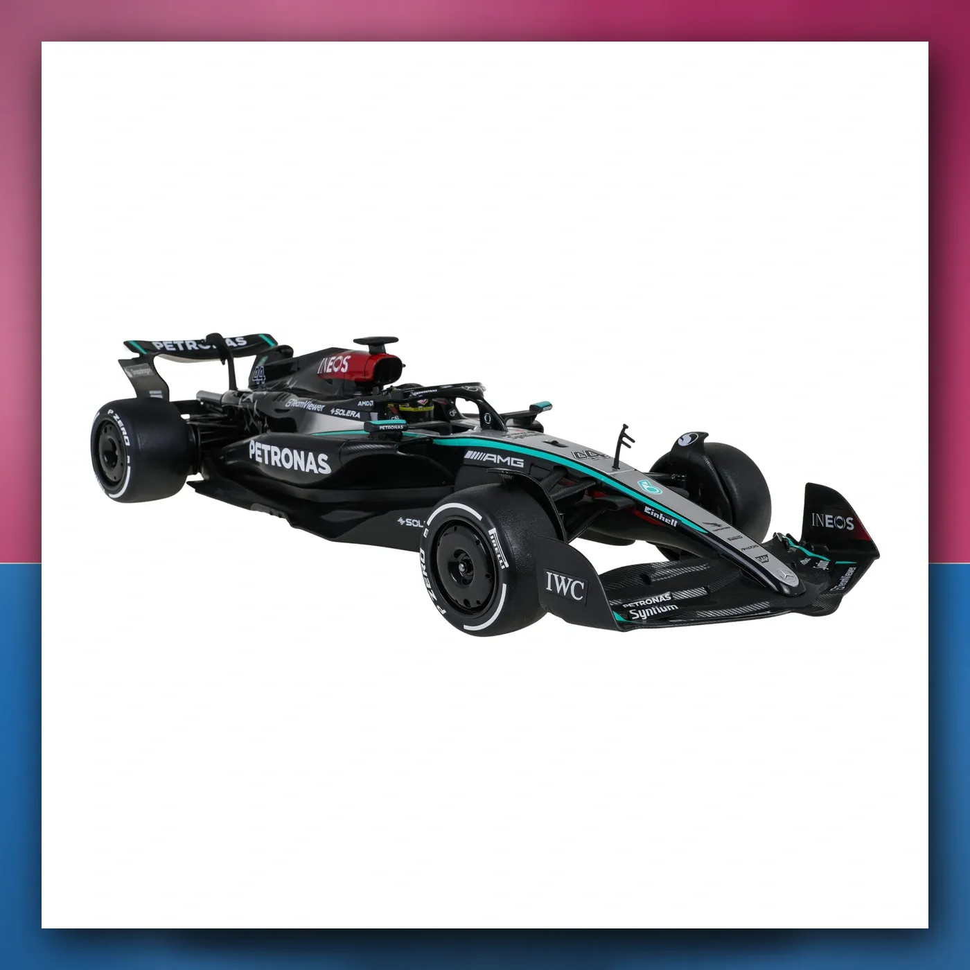 Bolid R / C 1: 12 Mercedes - AMG F1 W15 E Performance crni RASTAR - slika 1