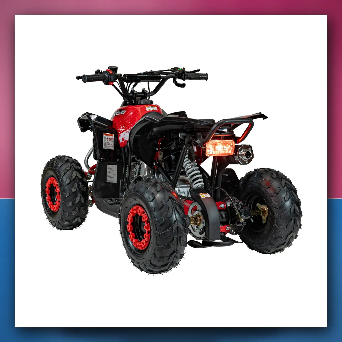 Četverocikl na akumulator Motorni RENEGADE 110CC crveni - slika 1
