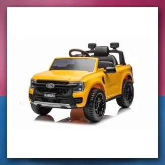 Auto na akumulator Ford Ranger LIFT, žuti Pickup - slika 2