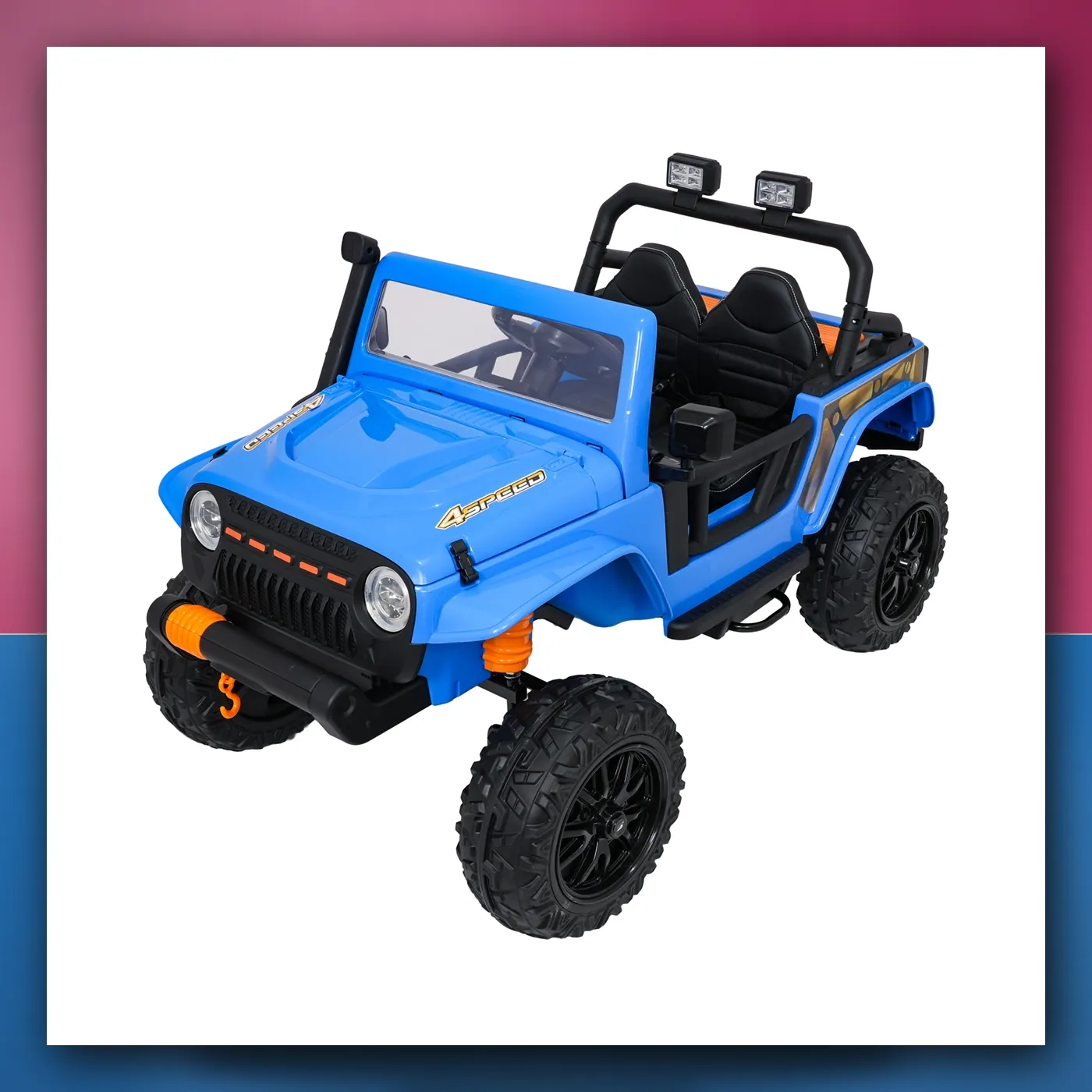Auto na akumulator Jeep Monster plavi - slika 1