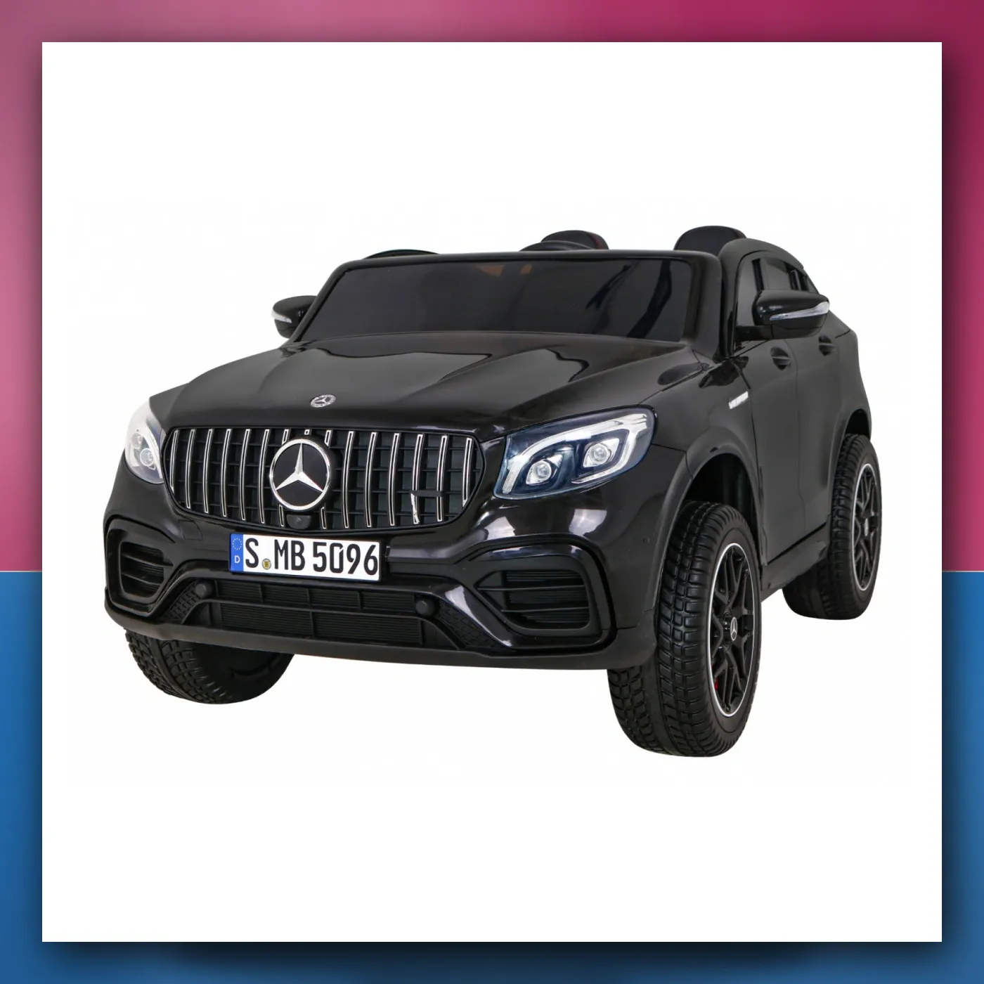 Auto Mercedes GLC 63S crne - SUV za djecu + Pogon 4x4 - slika 1