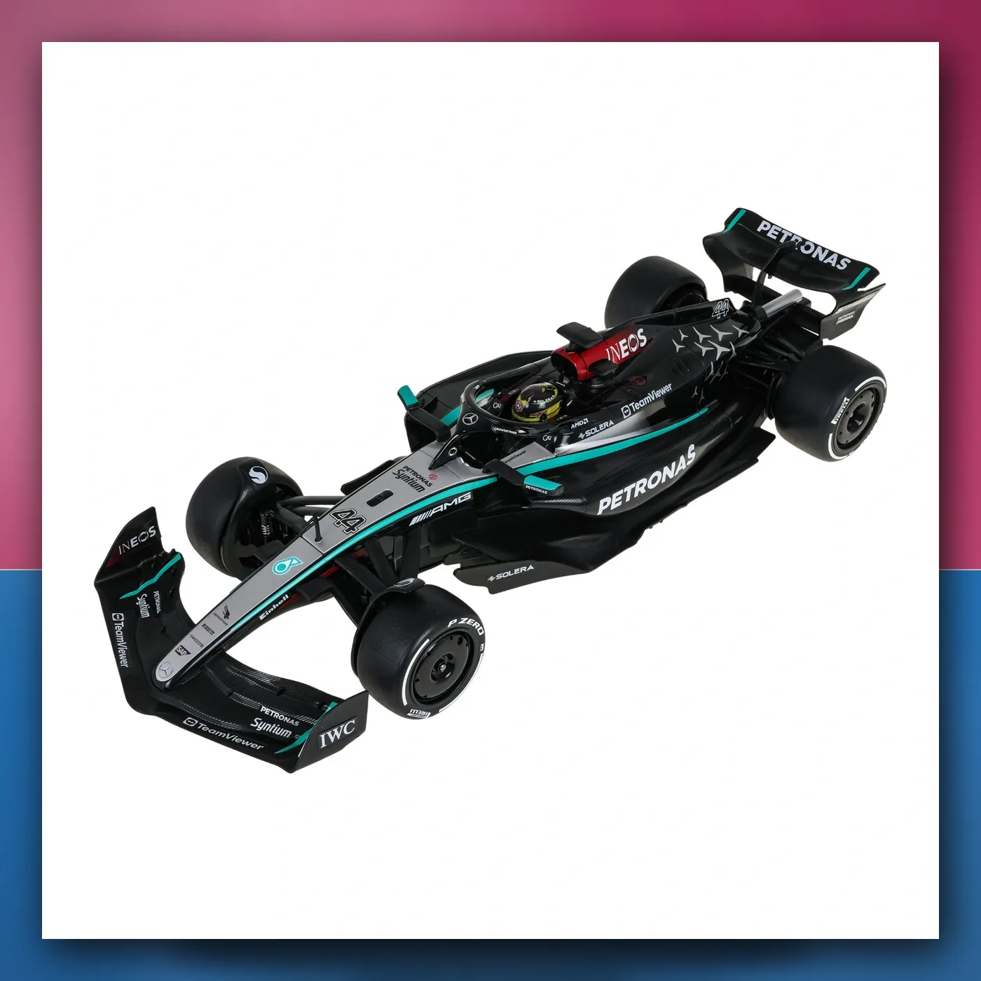 Bolid R / C 1: 12 Mercedes - AMG F1 W15 E Performance crni RASTAR - slika 1