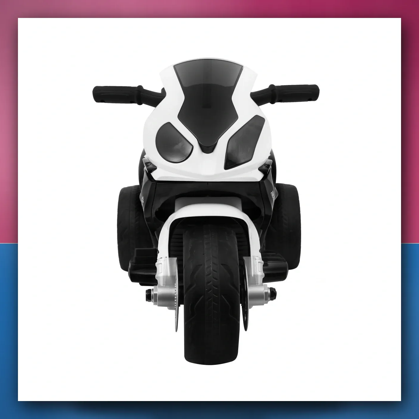 Motor BMW S1000 RR Mini na akumulator za djecu - crni + 3 kotači + Zvukovi + LED - slika 1