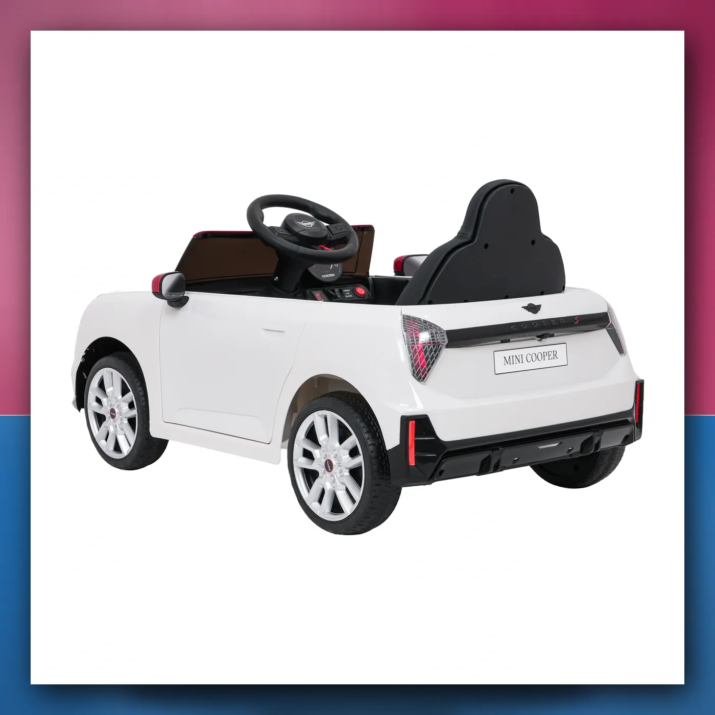 Auto na akumulator Mini Cooper bijeli - slika 1