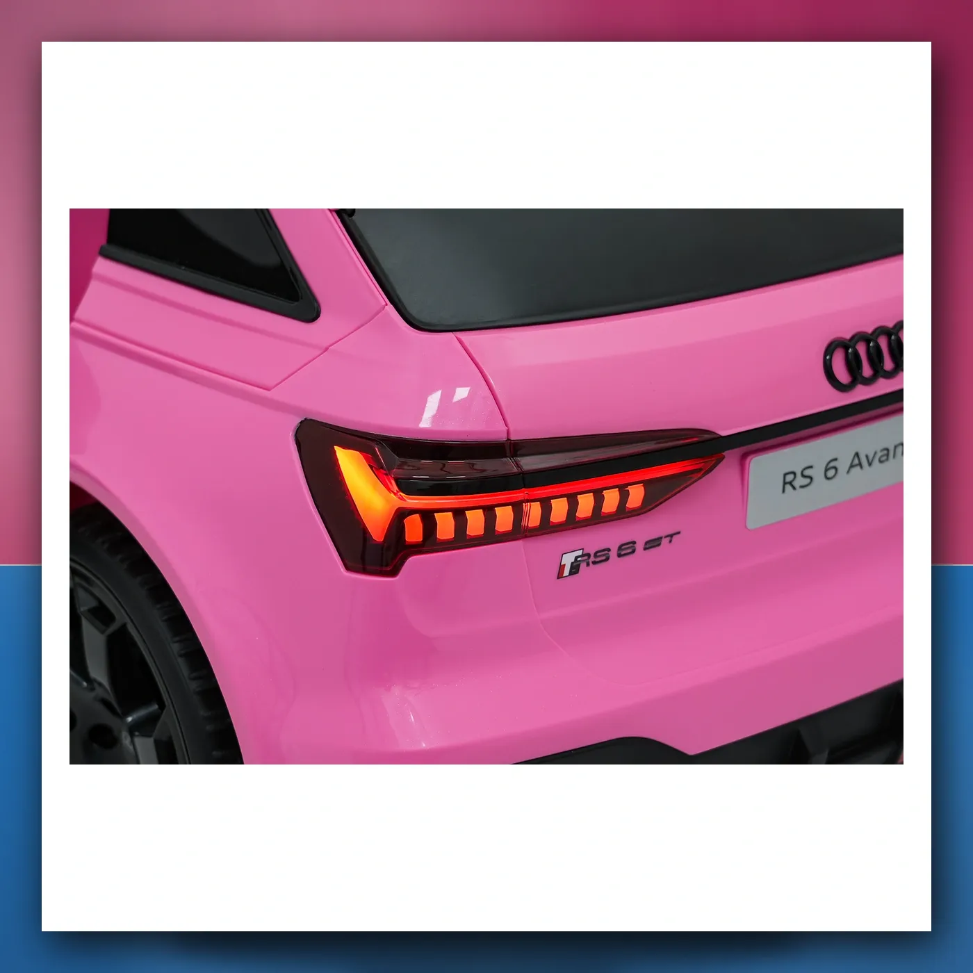 Auto na akumulator Audi RS6 Avant GT ružičasti