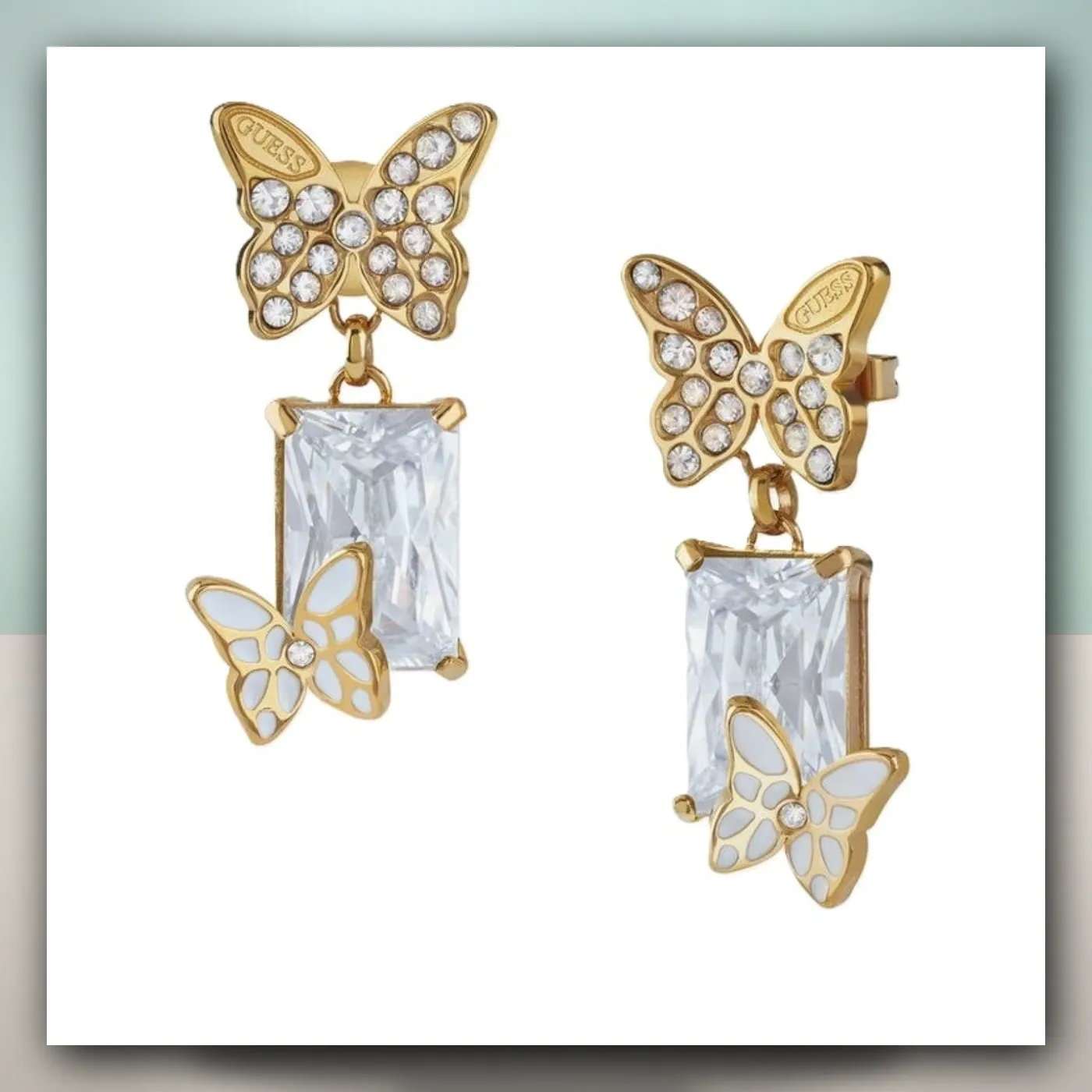 Naušnice Guess JUBE04089JWYGT/U
