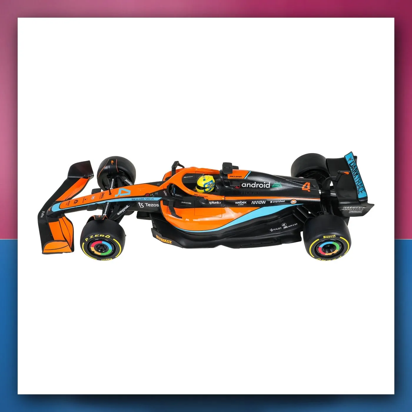 Bolid na daljinsko upravljanje McLaren F1 MCL36 1:12 narančasti RASTAR