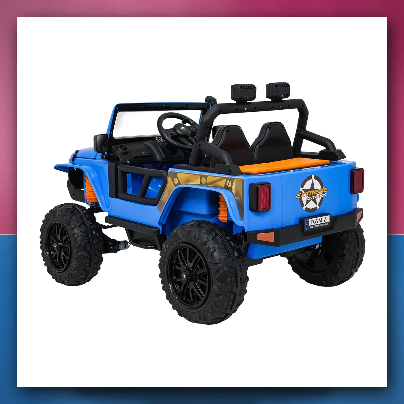 Auto na akumulator Jeep Monster plavi - slika 1