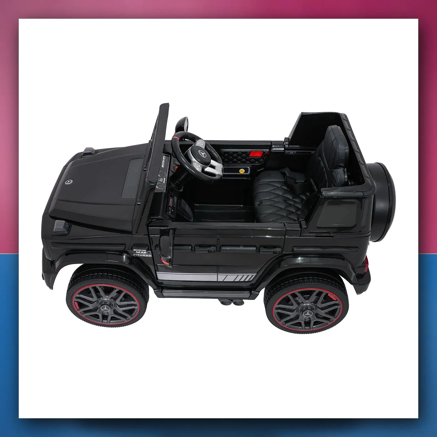 Auto na akumulator Mercedes G63 AMG LIFT crni - slika 1