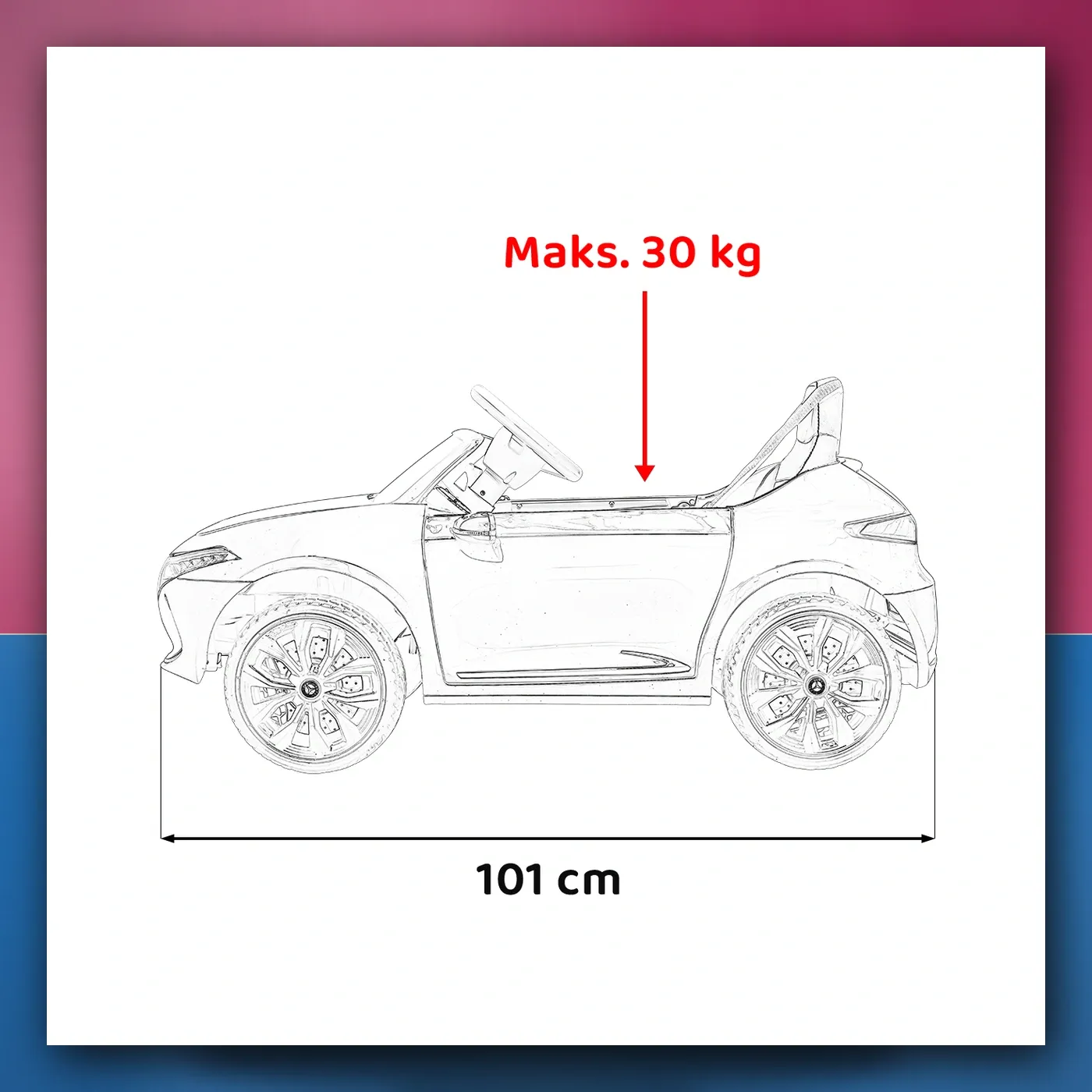 Mercedes Benz AMG EQA za djecu bijeli + Daljinski upravljač + 5 - točkaste pojasevi + EVA + Zaslon MP3 + LED - slika 1