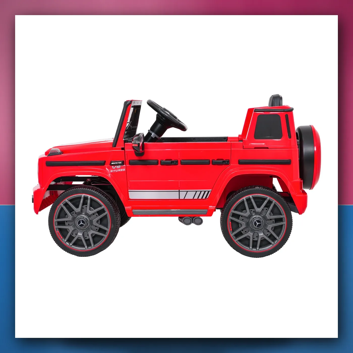 Auto na akumulator Mercedes G63 AMG LIFT crveni - slika 1