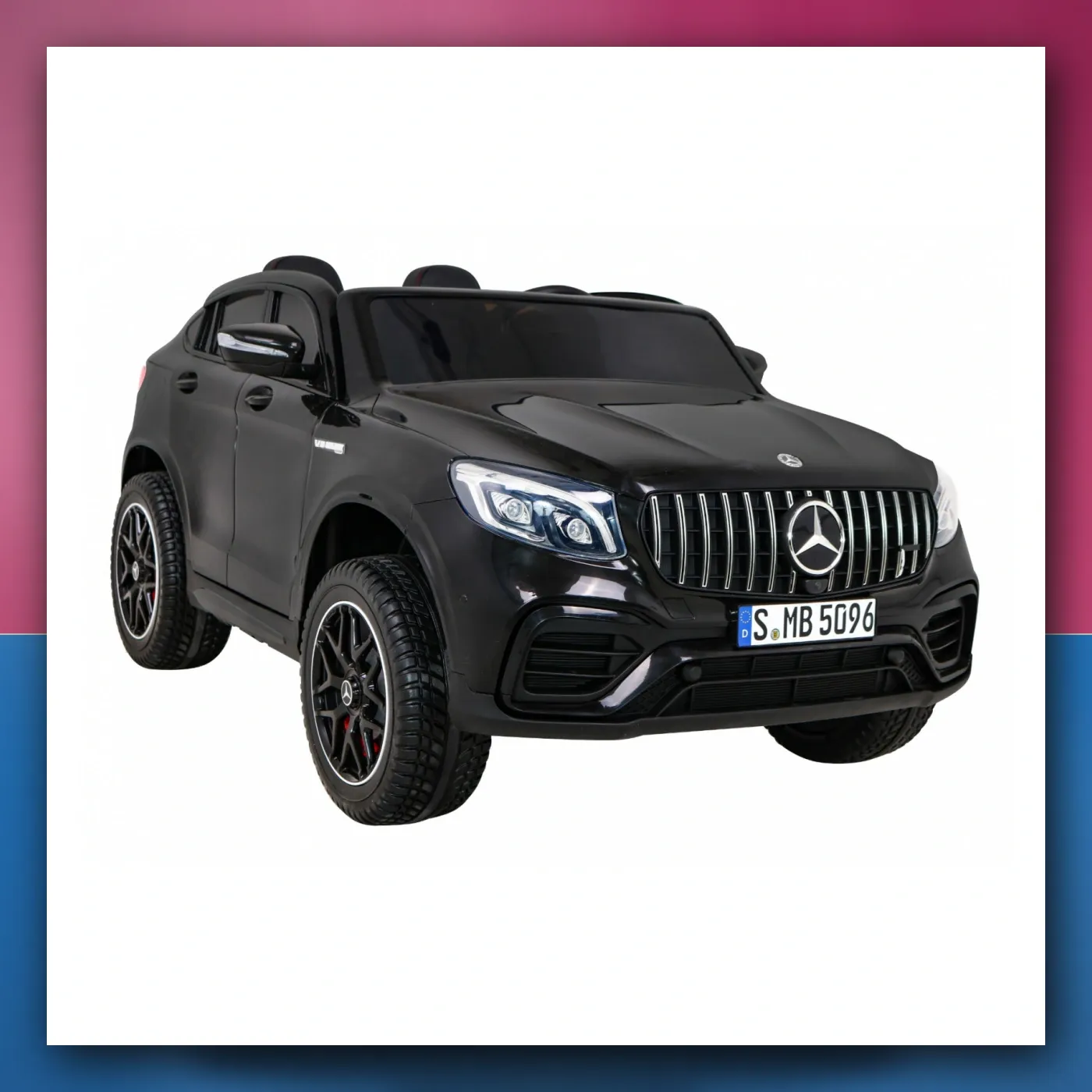 Auto Mercedes GLC 63S crne - SUV za djecu + Pogon 4x4 - slika 1