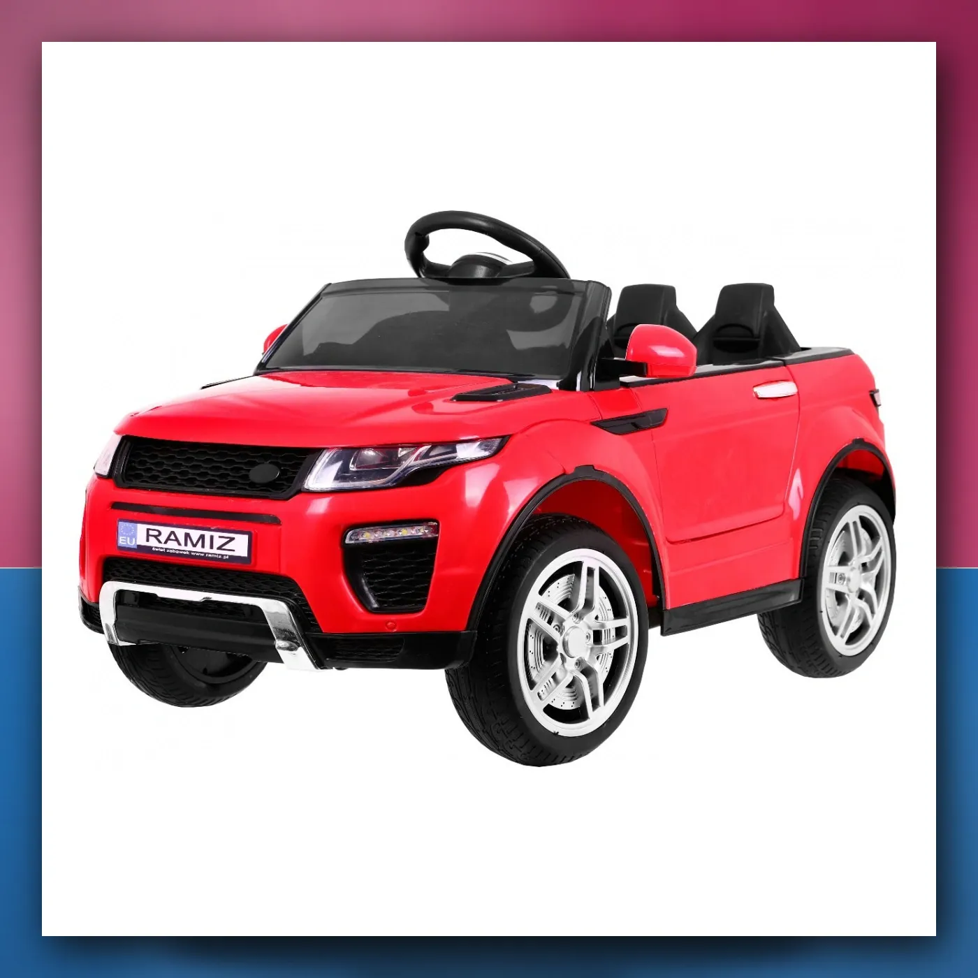 Mali auto Rapid Utrkač električne za djecu, crveni SUV + Daljinski upravljač - slika 1
