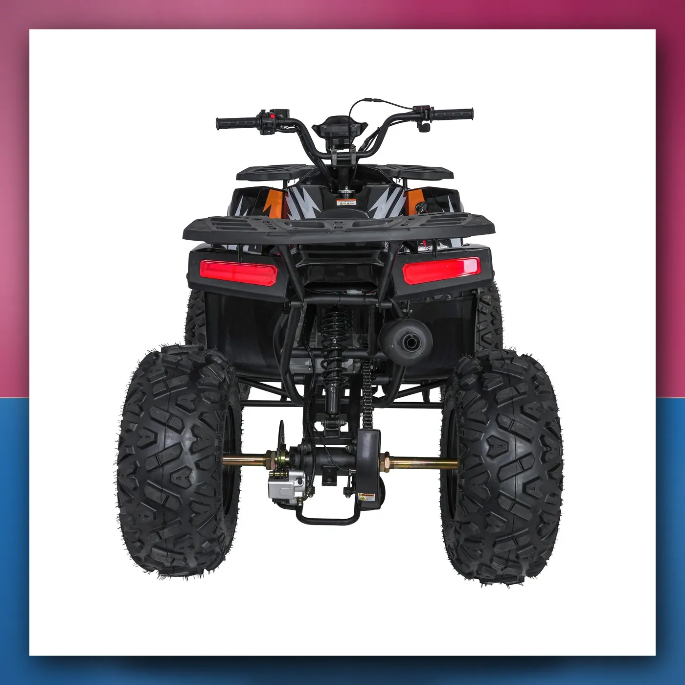 Četverocikl na akumulator Motorni 200CC MONSTER narančasti - slika 1
