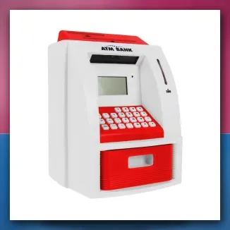 Bankomat kasica za djecu 3 + crveni Interaktivne funkcije + Kartica bankomatska - slika 2