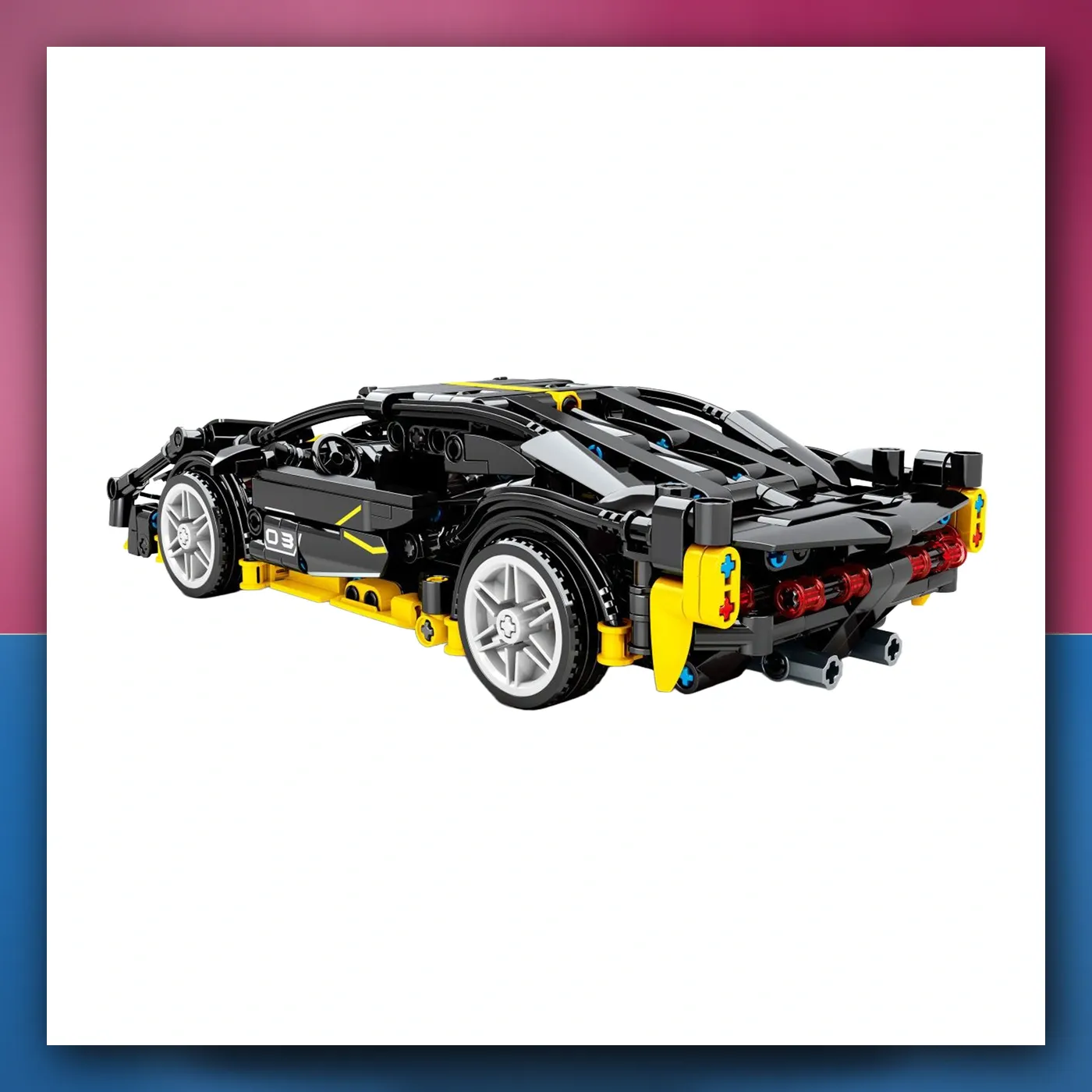 Set kockica Auto Sportske crne 589el. - slika 1