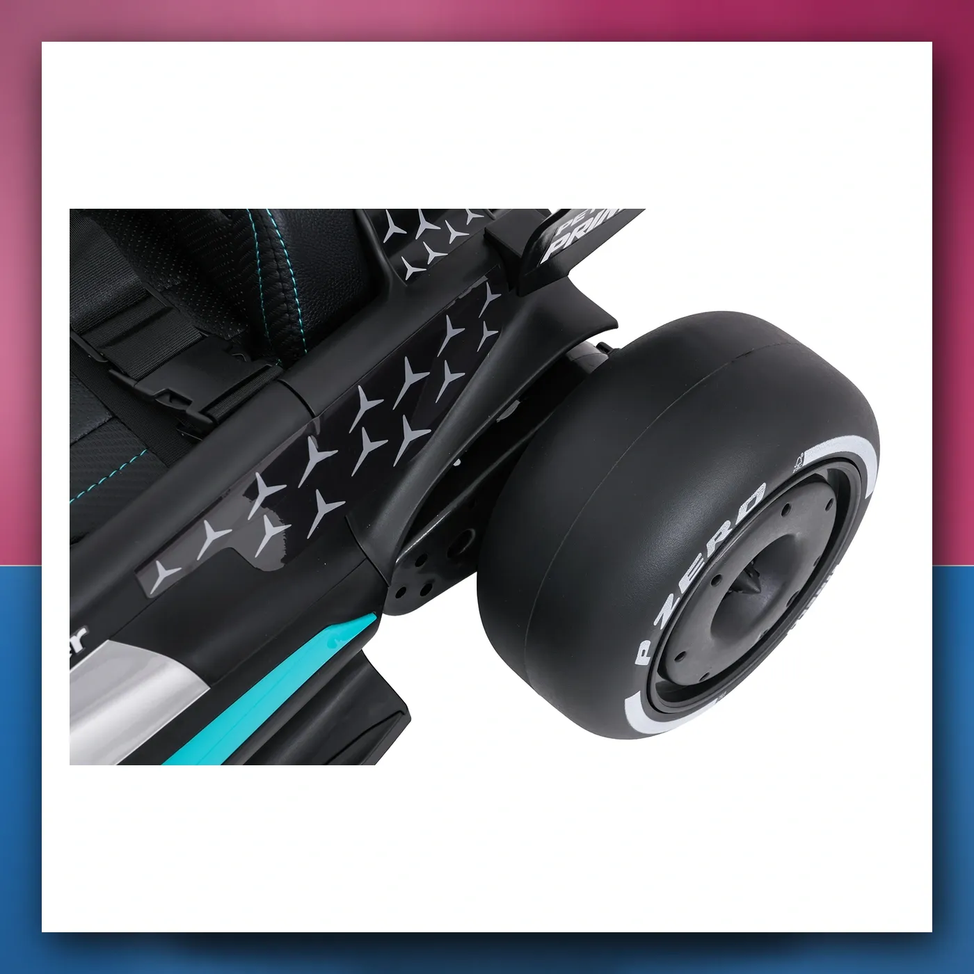 Bolid na akumulator Mercedes-AMG PETRONAS F1 crni s daljinskim upravljačem