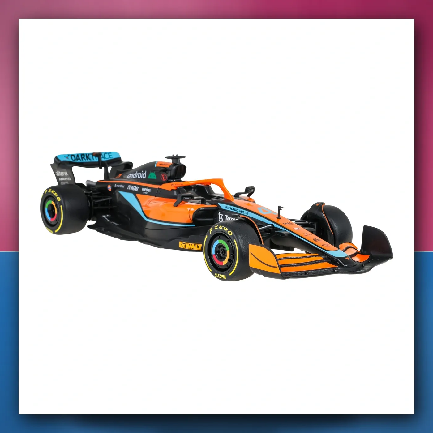 Metalni automobil McLaren F1 MCL36 1:24 narančasti RASTAR