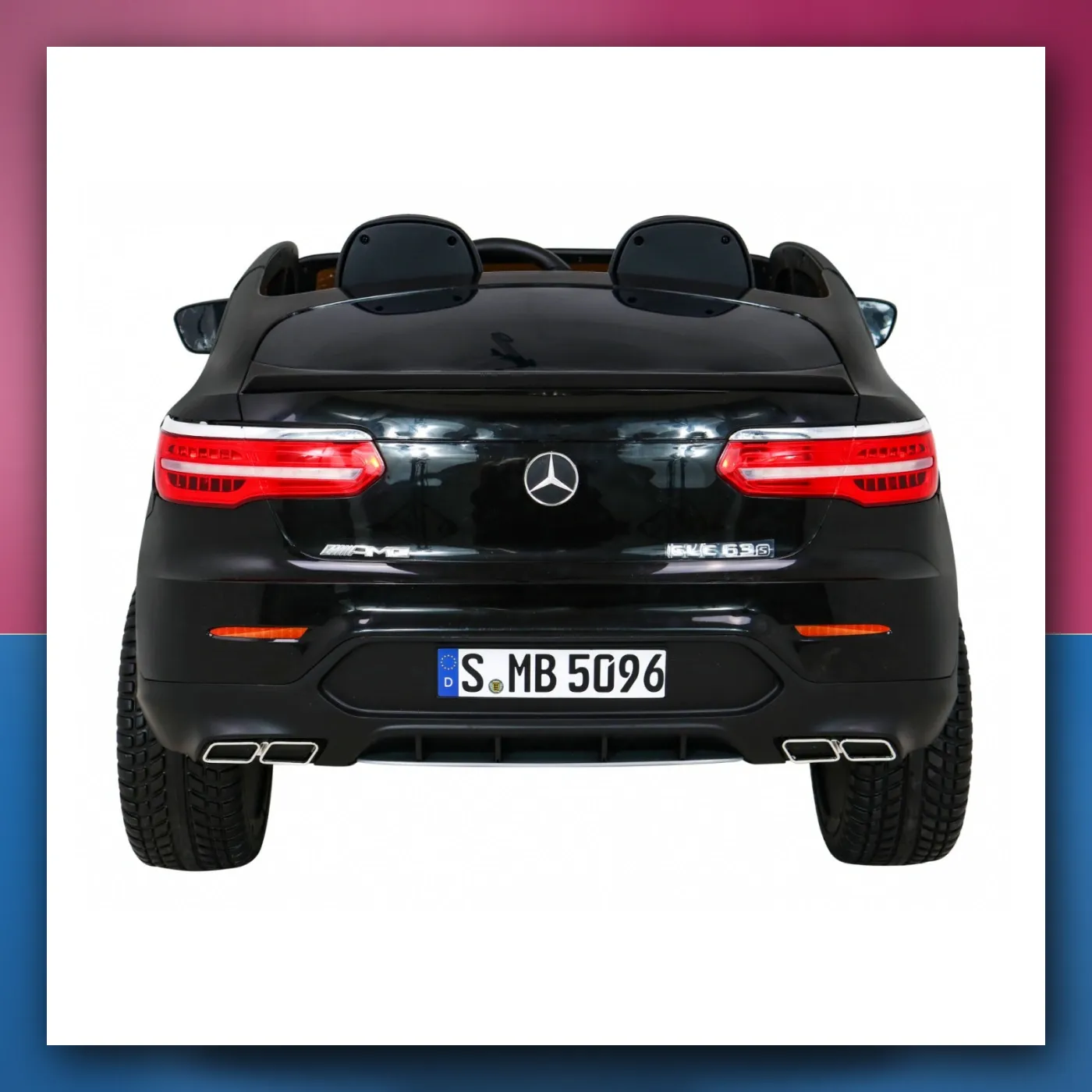 Auto Mercedes GLC 63S crne - SUV za djecu + Pogon 4x4 - slika 1