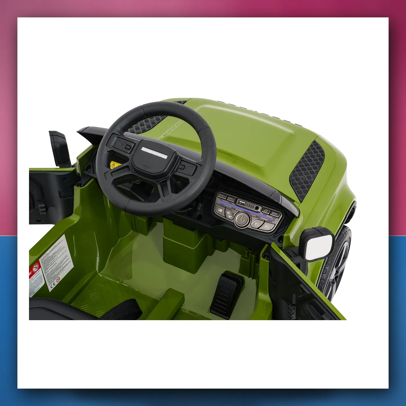 Auto na akumulator Land Rover Defender zeleni