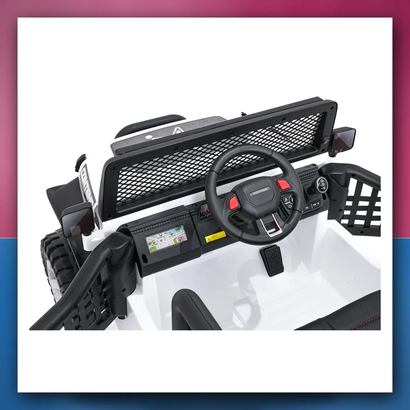 Auto na akumulator Jeep ZVIJER 4x4 bijeli - slika 1