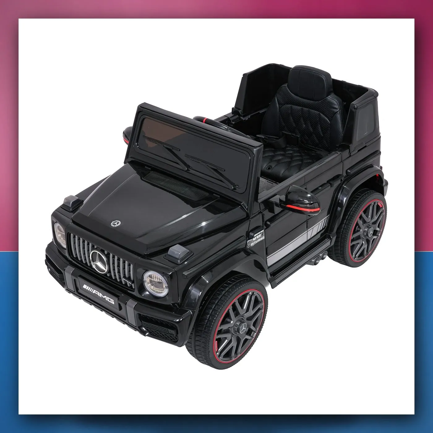 Auto na akumulator Mercedes G63 AMG LIFT crni - slika 1