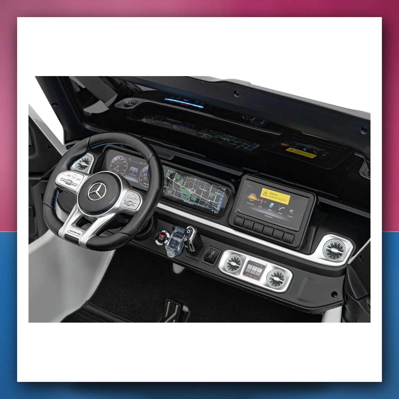 Auto na akumulator Mercedes Benz G63 AMG XXL STRONG bijeli - slika 1
