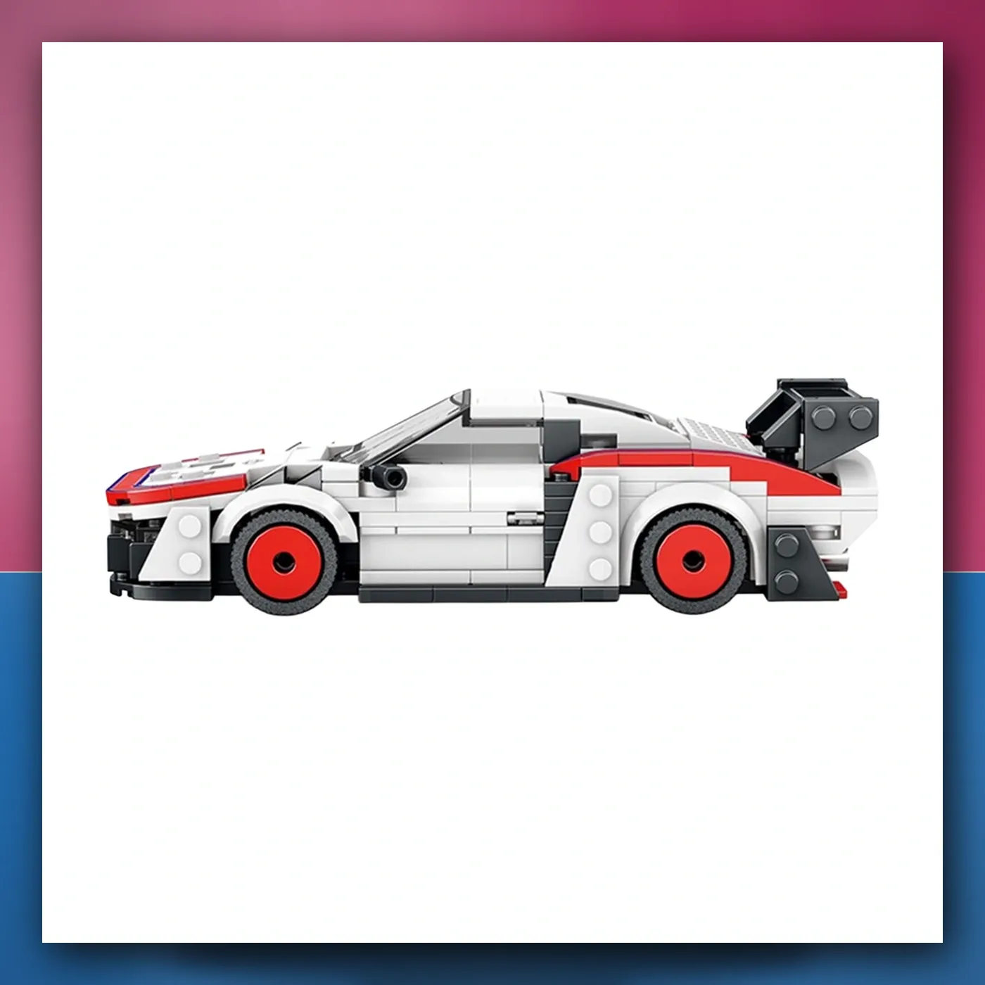 Set kockica Auto Sportske bijele 346el. - slika 1