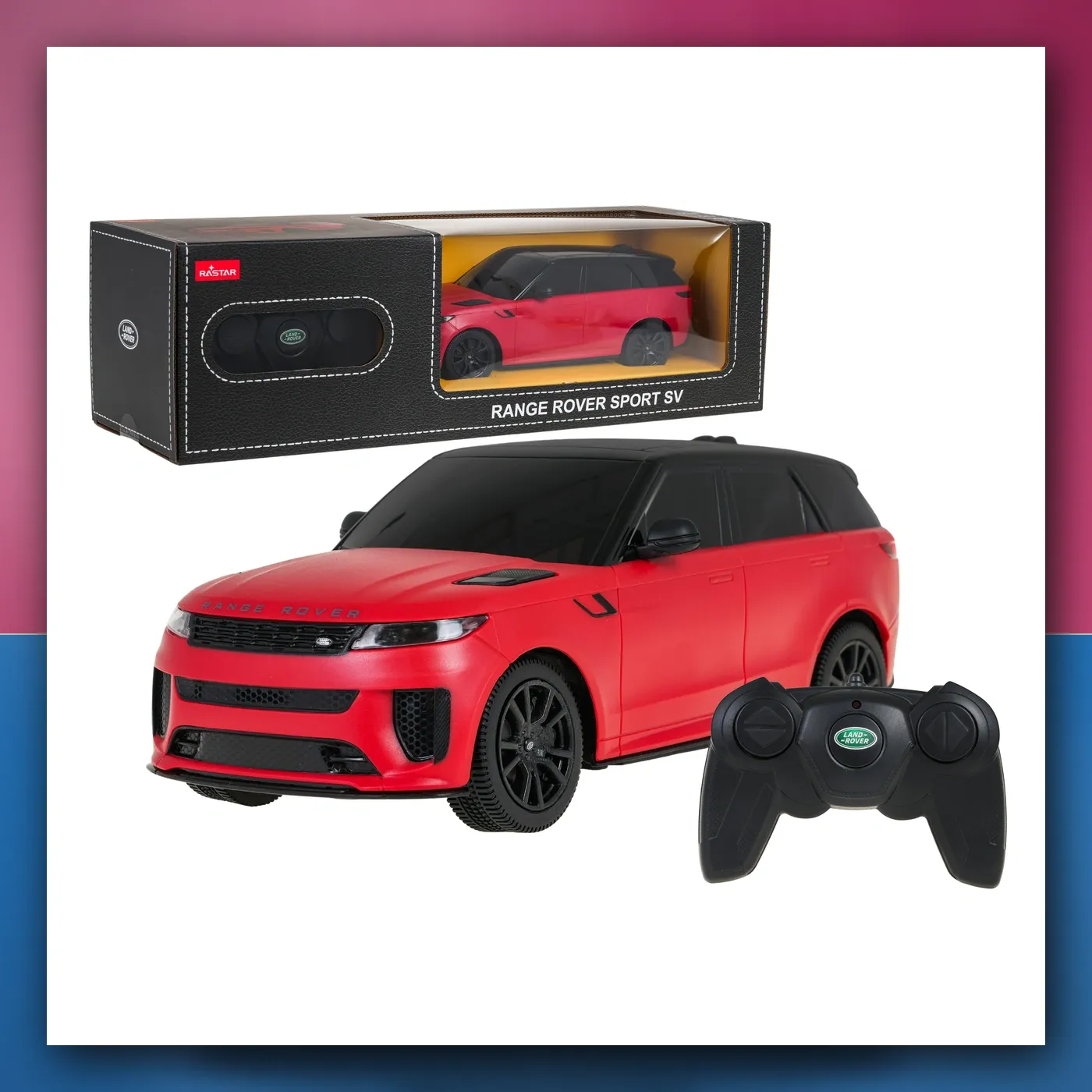 Automobil na daljinsko upravljanje Range Rover Sport SV 1:24 crveni RASTAR