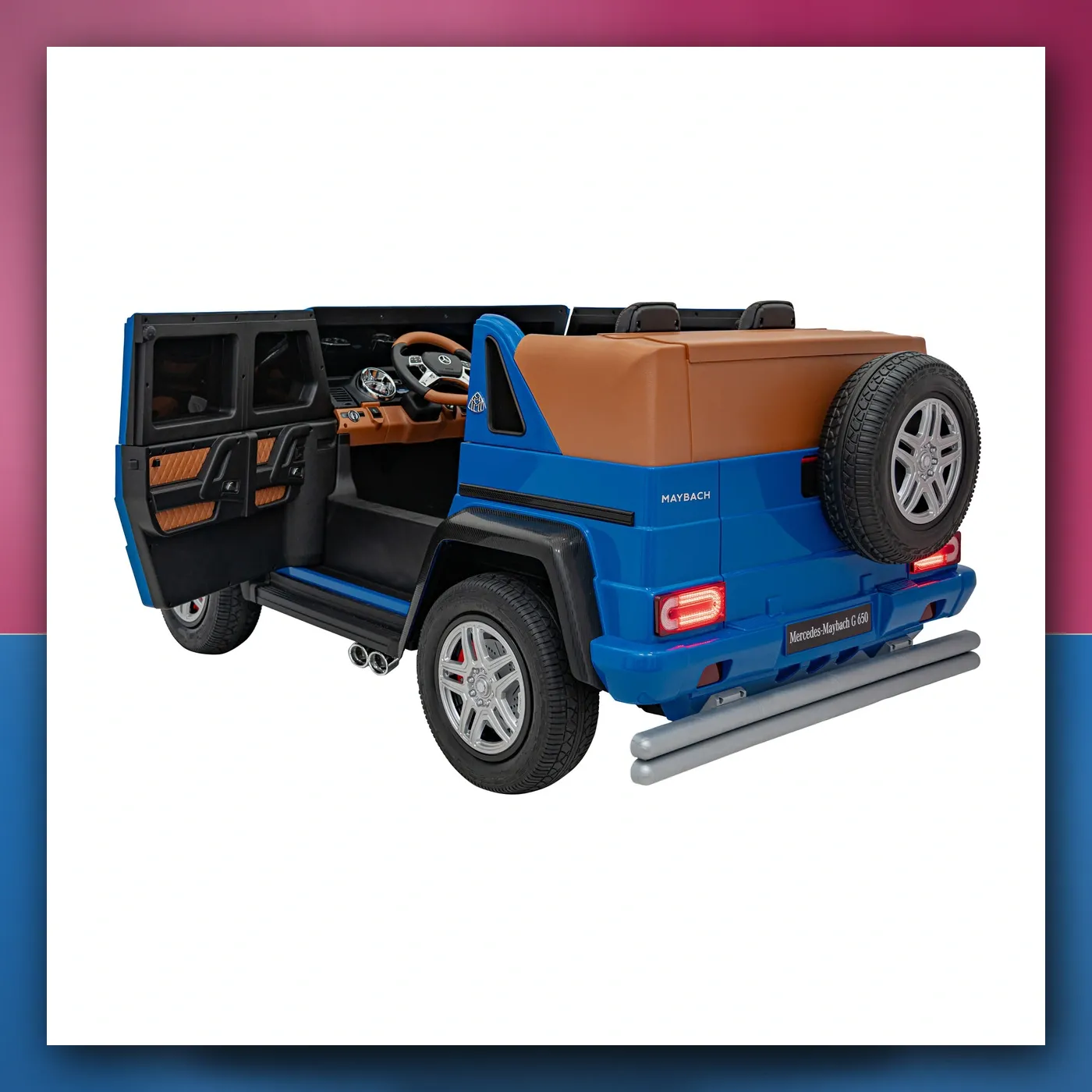 Auto na akumulator Mercedes Benz MAYBACH G650 STRONG plavi - slika 1
