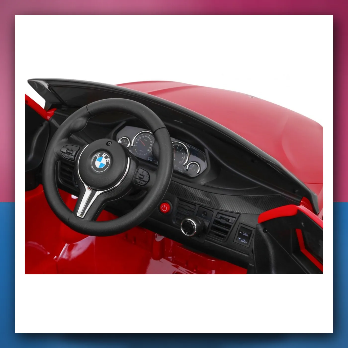 BMW X6M Električne Mali auto za djecu, crveni SUV + Daljinski upravljač - slika 1