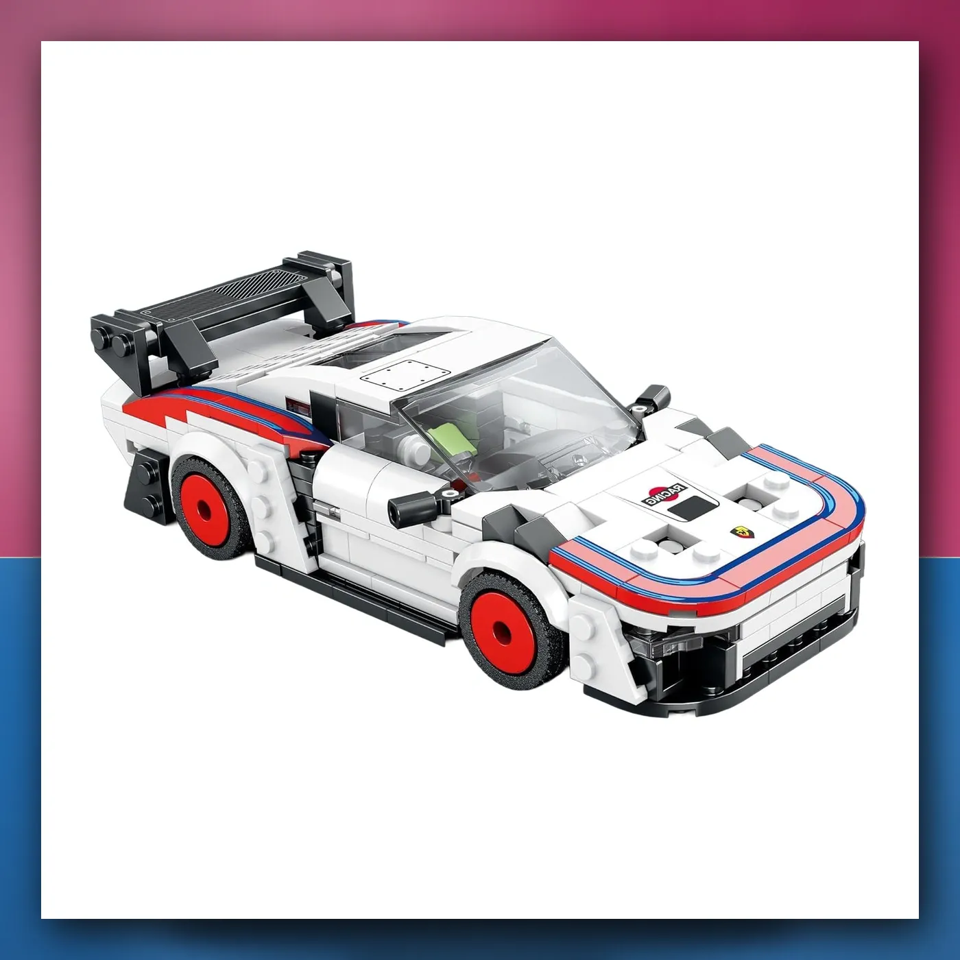 Set kockica Auto Sportske bijele 346el. - slika 1