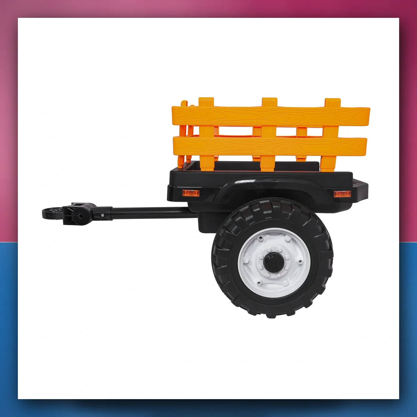 MEGA traktor D68 na akumulator s prikolicom, zeleni