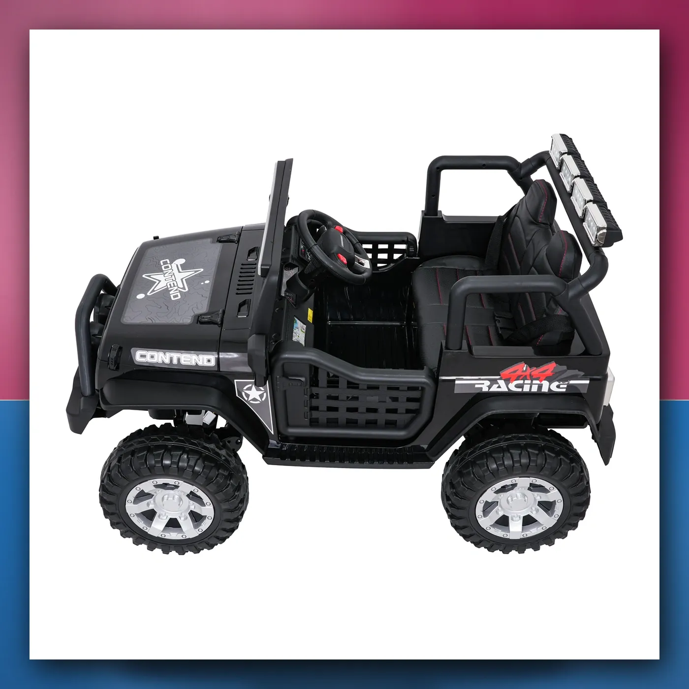 Auto na akumulator Jeep ZVIJER 4x4 crni - slika 1