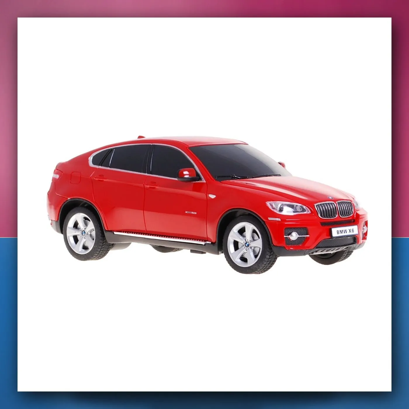 BMW X6 crveni RASTAR SUV model 1:24 na daljinsko upravljanje + daljinski upravljač