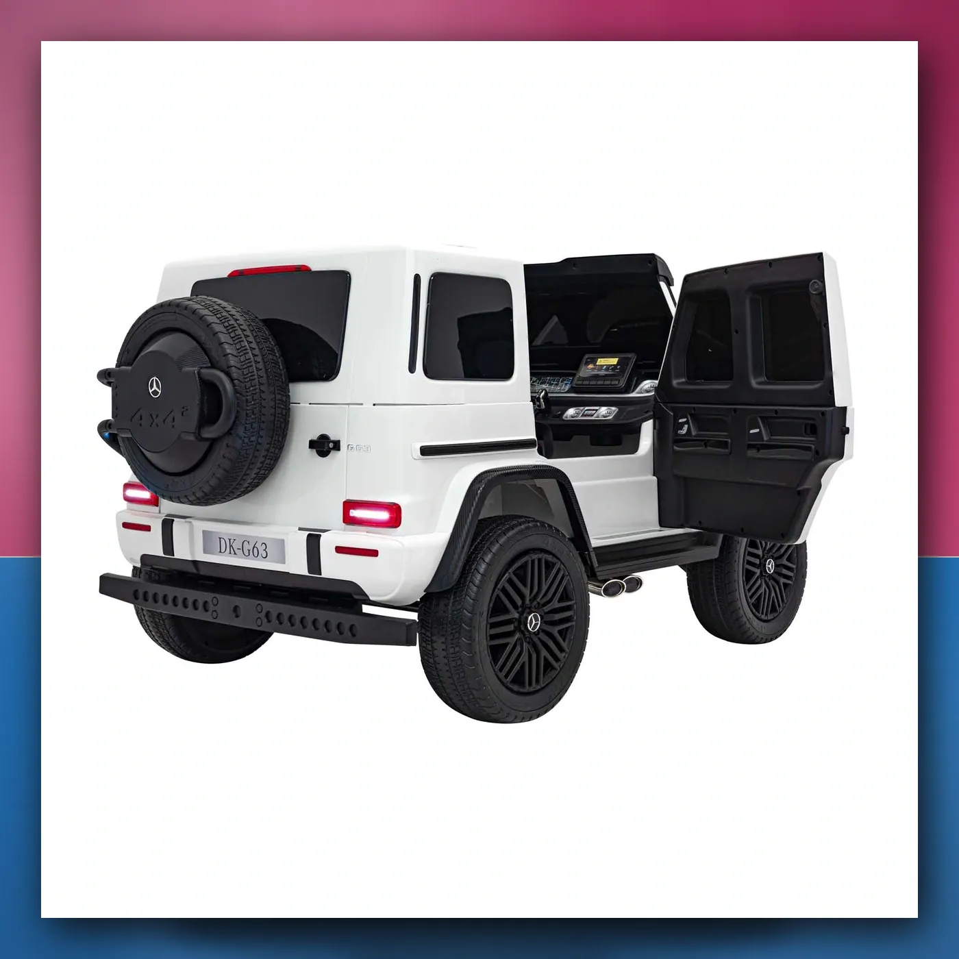 Auto na akumulator Mercedes Benz G63 AMG XXL STRONG bijeli - slika 1